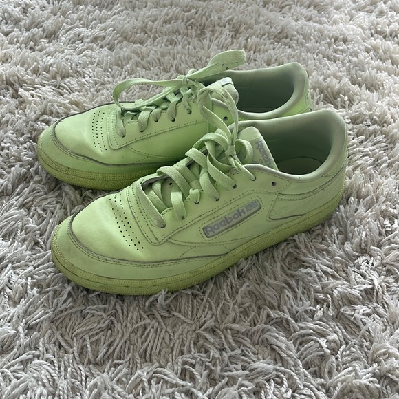 REEBOK | Aritzia Exclusive Collab - Reebok Club C 85 Neon Sneakers - Picture 1 of 9